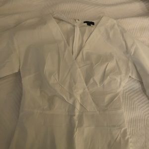 J crew white blouse